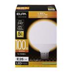 エルパELPA  LED電球 ボール球形 G95  口金E26 / 100W形 / 電球色  5年保証 / 電球 LDG13L-G-G2106