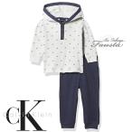 カルバンクライン 長袖トップス＆パンツ ベビー服 70 80 Calvin Klein 2点 セットアップ 赤ちゃん 出産祝い 新生児 B038