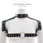 ネックベルト ショルダー ハーネス レザー コスプレ ボンテージ 拘束衣 合皮 束縛 ボディ ハーネスベルト ボディースーツ GOGOBOY 衣装 大人用 GTLINE Favolic