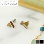 【取扱終了】ピアス レディース Pronomen ダーク ブラック 小ぶり 三角形 木製 GRUNDLED グルンドレッド デンマーク 北欧 Pierce