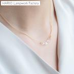 \5/1はポイント10倍/ ハリオ ネックレス カラム ガラス製 HARIO Lampwork Factory 手作り 日本製 ジュエリー 硝子 レディース
