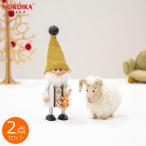 ノルディカニッセ  2点 セット ストローオーナメントを持ったサンタ ＋ ビッグホーン 牡羊