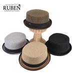 ルーベン(RUBEN) リネンライクポークパイハット 帽子 メンズ レディース帽子 ユニセックス ポークパイハット テラピンチ リネン ジュート 春夏