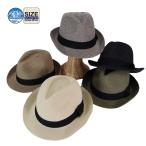 細編みウオッシャブルブレードハット 帽子 メンズ レディース帽子 ユニセックス 麦わら帽子 中折れハット ウオッシャブル 天然 ペーパー 春夏