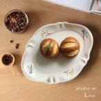 studio m’ スタジオエム ミニャルディーズ プレートL 181981(皿 おしゃれ プレート お皿 可愛い 北欧 スイーツ皿 花 日本製 プレゼント 結婚祝い ギフト 楕円)