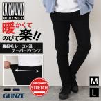 ショッピンググンゼ グンゼ GUNZE ボディワイルド BODY WILD テーパードパンツ メンズ ストレッチ ボトムス 裏起毛 動きやすい レーヨン混 BDW129