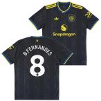 ●マンチェスターユナイテッド 25-26 サード 半袖 ユニフォーム No.8 ブルーノ・フェルナンデス【adidas/アディダス】(KD4225/8B_WH)