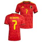 ●ベルギー代表 2026 ホーム 半袖 ユニフォーム No.7 
