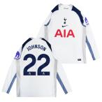 ●トッテナム 25-26 ホーム 長袖 ユニフォーム No.22 