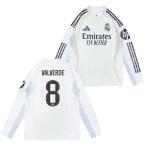 ○レアルマドリード 25-26 ホーム 長袖 オーセンティッ