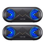 bluetooth スピーカー 2個セット ワイヤレス 無線 高音質 重低音 充電 Bluetooth5.0 ブルートゥーススピーカー usb AUX SDカード マイク搭載 LED BMAXSP