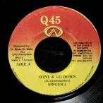 EPレコード　SINGER J / WINE &amp; GO DOWN (WASH OUT)