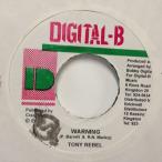 EPレコード　TONY REBEL / WARNING (HEATHEN)