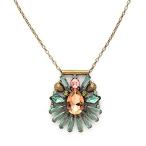 Sorrelli Radiant Gems Statement Pendant, Antique Gold-Tone Finish, Gem Pop, 好評発売中