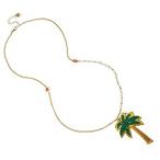 Betsey Johnson Palm Tree Pendant Long Necklace 好評発売中