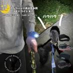 散歩ライト 犬用 夜散歩用 腕ライト 明るい軽量懐中電灯 コンパクトタイプ お散歩グッズ USB充電 140ルーメン 専用ケース付き 送料無料 フェザーストア