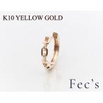 ピアス メンズ レディース アレルギー対応 ニッケルフリー K10YG 10金 イエローゴールド シングル フープピアス 中折れ式 片耳用