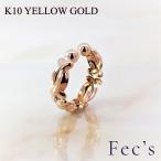 ショッピングイヤーカフ イヤーカフ メンズ レディース アレルギー対応 ニッケルフリー K10 10金 イエローゴールド 地金 デザイン 片耳用