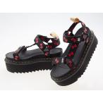 ドクターマーチン Dr.Martens VEGAN HELLO KITTY SANDAL ヴィーガン ストラップ サンダル 【ハローキティ コラボ】厚底 ヒール高さ 約7センチ 黒 #25914002