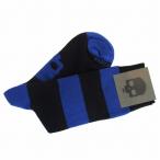 ショッピングハイドロゲン ハイドロゲン HYDROGEN メンズ ソックス MEN’S SOCKS ブルーxブラック ネイビーxブラック ボーダー