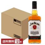 ウイスキー ジム ビーム 40度 正規 箱なし 1000ml 12本 1ケース バーボン 洋酒 包装不可 他商品と同梱不可