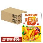 ショッピング野菜生活 カゴメ 野菜生活 100 マンゴーサラダ 100ml 紙パック 30本×2ケース（60本） 送料無料