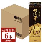  удача добродетель длина sake вид основной пшеничная сётю Hakata. . Ricci The Rich пшеница 25 раз бумага упаковка 1.8L(1800ml) 6шт.@1 кейс shochu Fukuoka 