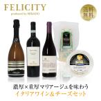 チーズ ワインセット 濃厚x重厚マリアージュを味わうイタリアワイン&チーズセット 750ml×3 送料無料 クール代込 包装不可 ワインセット