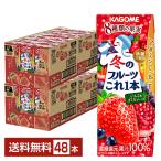 ショッピングいちご 季節限定 冬のフルーツこれ一本 いちご＆ざくろブレンド カゴメ 200ml 紙パック 24本×2ケース（48本） 送料無料