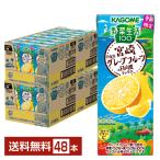 ポイント5倍 季節限定 野菜生活100 宮崎 月夜実グレープフルーツ＆日向夏ミックス カゴメ 195ml 紙パック 24本×2ケース（48本） 送料無料