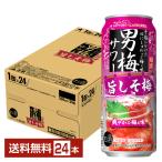 ショッピング梅 ポイント3倍 チューハイ 数量限定 サッポロ 男梅サワー 旨しそ梅 500ml 缶 24本 1ケース 送料無料