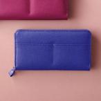 ラウンドファスナー長財布 ブルー K10910929