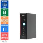 B разряд б/у настольный персональный компьютер Fujitsu ESPRIMO Q558 no. 9 поколение Core i5 память 8GB SSD 256GB Win11 Pro компактный миниатюрный ладонь размер 