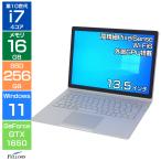ノートパソコン 中古 Sランク 美品 良品 Win11 Pro i7 第10世代 Microsoft Surface Book3 プラチナ 16GB 256GB SSD 13.5インチ GeForce GTX1650 B5