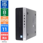  настольный персональный компьютер б/у A разряд хорошая вещь Win11 Pro i5 no. 8 поколение HP ProDesk 600 G4 SF 8GB память 256GB SSD 500GB HDD DVD компактный 6 core б/у PC