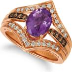 ル ヴァン Le Vian ユニセックス 指輪・リング Grape Amethyst (1-1/2 ct. t.w.) &amp; Diamond (1/2 ct. t.w.) Statement Ring in 14k Rose Gold Amethyst