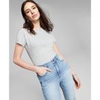 アンドノウディス And Now This レディース ボディースーツ インナー・下着 T-Shirt Bodysuit Med Heathered Grey