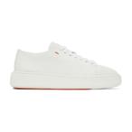 サントーニ Santoni レディース スニーカー ダービーシューズ シューズ・靴 White Leather Derby Sneakers White