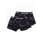 アーバンクラシックス Urban Classics メンズ ボクサーパンツ 2点セット インナー・下着 - 2-Pack Camo Dark Camouflage - Boxershorts camouflage