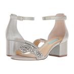 ベッツィ ジョンソン Blue by Betsey Johnson レディース ヒール シューズ・靴 Mel Silver Satin 1