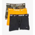 【残り１点！】【サイズ：L】ナイキ Nike メンズ インナー・下着 ボクサーパンツ 3点セット Essential Micro 3 Pack Boxer Briefs Camo/Org/Blk