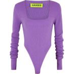 ゲージ81 GAUGE81 レディース ボディースーツ インナー・下着 Bodmin Purple Cashmere Bodysuit Purple