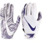 ナイキ Nike ユニセックス アメリカンフットボール レシーバーグローブ グローブ Adult Vapor Jet 5.0 Receiver Gloves White/Purple