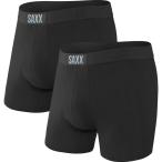 サックス SAXX UNDERWEAR メンズ ボクサーパンツ 2点セット インナー・下着 Vibe Boxer Brief 2-Pack Black/Black