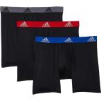 アディダス adidas メンズ ボクサーパンツ インナー・下着 Performance Boxer Brief 3-Pack Black/Collegiate Royal Black/Scarlet Black/Onix