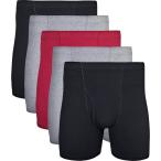 ギルダン Gildan メンズ ボクサーパンツ インナー・下着 Covered Waistband Boxer Briefs, Multipack Mixed Garnet