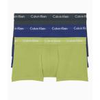 カルバンクライン Calvin Klein メンズ ボクサーパンツ インナー・下着 Cotton Stretch Low Rise Trunk 3-Pack Black/Blue/Lime