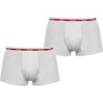 ヒューゴ ボス HUGO メンズ ボクサーパンツ 2点セット インナー・下着 2 Pack Of Stretch Cotton Jersey Trunks White