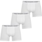 ラルフ ローレン Polo Ralph Lauren メンズ ボクサーパンツ 3点セット インナー・下着 3 Pack Boxers White