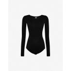 ウォルフォード WOLFORD レディース ボディースーツ インナー・下着 Berlin scoop-neck cotton-blend body BLACK